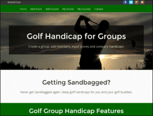 wegolf group golf handicap calculator